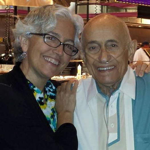 Author, a photo manager in Southern Oregon, with her father on their last Father's Day together.